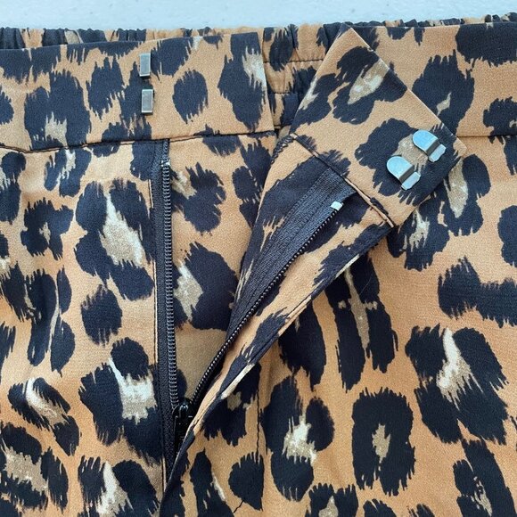 Bardot Leopard Print Flare Pants‎ Size 8 Bell Bottoms Y2K 70s Retro Animal Print - Picture 10 of 11